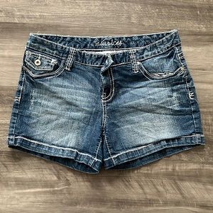 Denim shorts